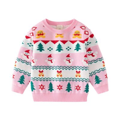 Jumping Meters 3-7T New Arrival Christmas Boys Girls Sweaters For Autumn Winter Snowman Childrens Sweatshirts Baby Clothes