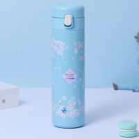 Thermal Water Bottle 304 Stainless Steel Insulated Cup Cherry Blossom Insulated Cup Office Insulated Cup Cup Thermal