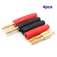 XHLXH Black Red Speaker Cable Wire Pin Banana Plug Plugs Connectors Gold-Plated