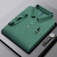 J.lindeberg DESCENTE Pearl GATES ANEW Footjoybon Maluniqlo 100ผ้าฝ้ายอินเทรนด์เสื้อโปโลแขนสั้นของผู้ชายเสื้อยืดเสื้อยืดลายปักผ้าไอซ์ซิลค์สำหรับฤดูร้อน