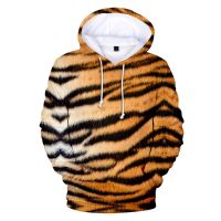 Tiger Hoodies ผู้ชายผู้หญิง Hoodie Streetwear แฟชั่น Hip Hop Hoodies ฤดูใบไม้ร่วง Casual Pullovers สัตว์ 3D เด็ก Hoodies