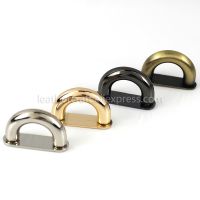 【CC】 Metal D-ring Âncora Buckles Arch com Parafusos Hanger Cintos Strap Artesanato de couro 2pcs