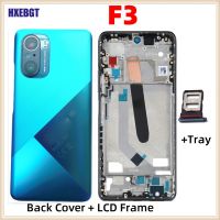 Original F3 Back Cover Front Frame Side Glass Tray Smartphone Parts