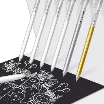 Dainayw 12-Piece White Gel Pen Set, 0.8mm line, Fine Tip India | Ubuy