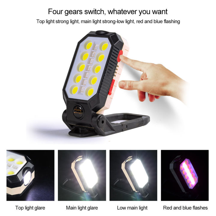 usb-rechargeable-cob-led-magnetic-worklight-portable-flashlight-waterproof-camping-desk-lamp-magnet-design-with-power-display