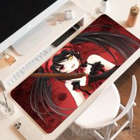 Anime Girl Kurumi Mouse Pad Carpet Gamer Keyboard MousePad Large Mousepads Gaming Accessories Desk Mat Play Mat Rug DATE A LIVE