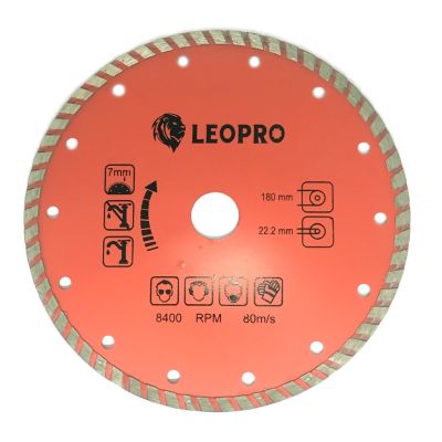 LEOPRO 612151 LP03011 ใบเพชร Turbo 7" (2in1) 180mm×22.2/20/16mm (1 ใบ/แพ็ค)  | MODERNTOOLS OFFICIAL