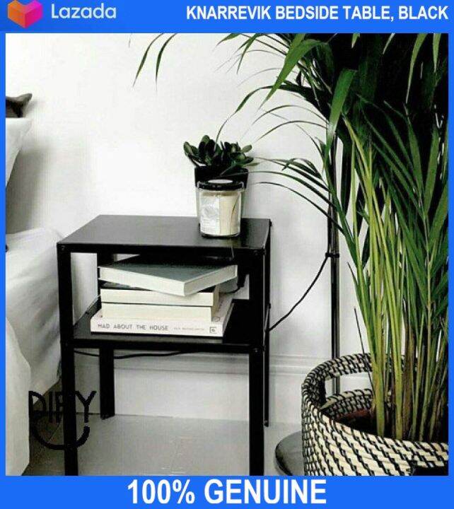 Knarrevik Bedside Table, Black 100 Genuine Lazada
