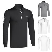 Golf clothing mens polo shirt sports casual long-sleeved quick-drying comfortable top breathable perspiration T DESCENNTE Castelbajac PXG1 W.ANGLE ANEW SOUTHCAPE PING1 Mizuno☁♤