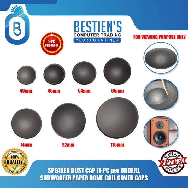 Heyiarbeit 4 Pezzi Calotte Per Altoparlanti 115mm | Tappi Antipolvere In Carta Per Woofer E Subwoofer, Riparazione Accessori Audio