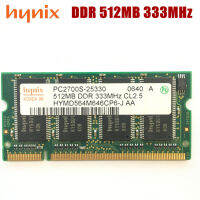 Hynix DDR1 DDR 512MB 333MHz หน่วยความจำแล็ปท็อปโน้ตบุ๊ค PC-2700S 333 SODIMM แรมสำหรับใน PC2700S Amd