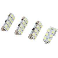 IDREAM 4 Pcs LED สำหรับภายในรถยนต์หลอดไฟไฟอ่านหนังสือสำหรับ Volkswagen สำหรับ Bora