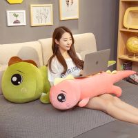 【ของเล่นตุ๊กตา】 Lovely Big Eyes Dinosaur Plush Toy Soft Stuffed Cartoon Animal Dinosaur Doll Girlfriend Sleeping Pillow Baby Kids Birthday Gift