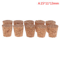 Ruyie 10pcs ขวดไวน์แก้วจุกกาต้มน้ำ Pudding Container Cork CAP burette