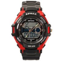 EPOZZ Male Digital Sports Watch Men G Style Rubber Strap waterproof Shock Resistant Watch Big Dial Alarm relogio masculino 1306