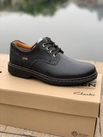 Clarks Qile Mens Shoes New Top Layer Cowhide Casual Business Lace up Gold Classic Durable Work Wear Leather Shoe Trend