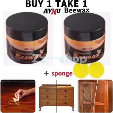 1-4pcs Wood Seasoning Beewax Complete Solution Furniture Care Beeswax