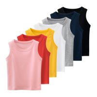COD dsfgerrety Solid Girls Tshirt Kids Baby Children Tops Sleeveless Girl Vest Clothing 100 Pure Cotton