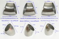 ข้องอ45องศาขนาด 1 - 4 นิ้ว สเตนเลส304แท้