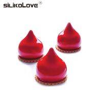 Special Offers SILIKOLOVE Mousse Cake Molds,Silicone From Water Drop Shaped Freezing Safety Black 12Cavity Cake Tools Kitchen Bar For Baking