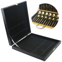 Tableware Box For 16/24 Pcs Dinnerware Set Antioxidative Wooden Gift Box Cutlery Collection Case Gold Black Silver Storage Box