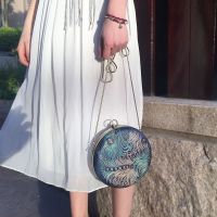 Hot selling round box bag Chinese style crossbody womens single shoulder dinner cheongsam ancient