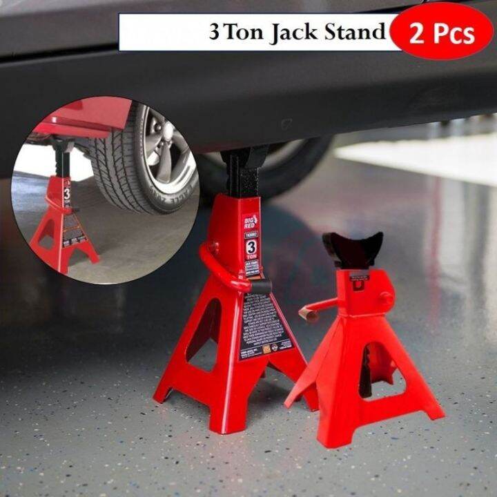 Hot!!! PREMIUM QUALITY 3Ton Jack Stand Car Heavy Duty Strong Porch ...