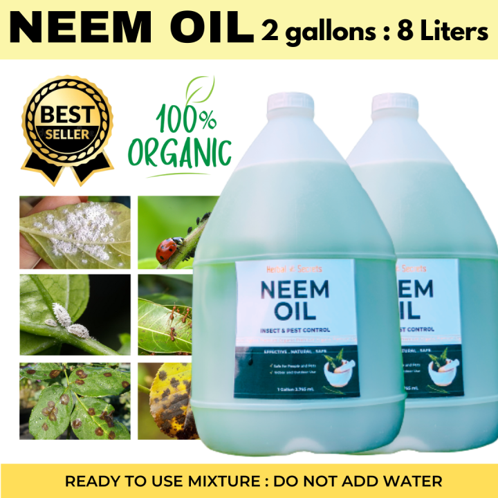 [80] 🌱HERBAL SECRETS NEEM OIL GALLON, NEEM OIL PLANT SPRAY in refill