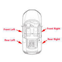 ภายนอกรถด้านหน้าด้านหลังซ้ายขวาล็อคประตูฝาครอบมือจับสำหรับ Ford Mondeo MK5 2013- Edge MK2 2018ราศีพฤษภ2015-