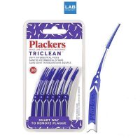 Plackers TriClean 30 pcs  พลัคเกอร์ ไม้ทำความสะอาดซอกฟัน 1 แพ็ค บรรจุ 30 ชิ้น