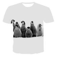 2023 New Funny Summer The Latest Animal Penguin Collection Spring Summer Men Women 3d Printed Fashion Popular Sports T-shirt