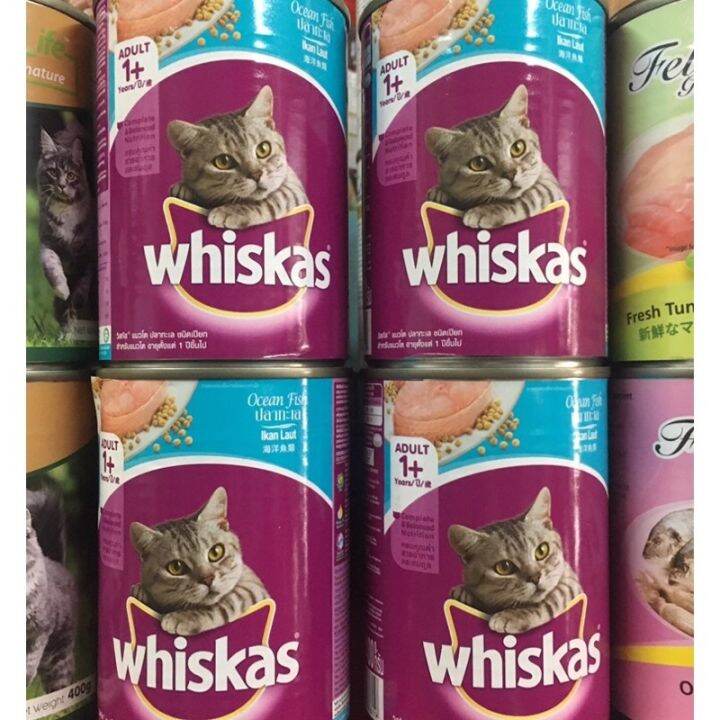 ok Whiskas Wet Food in Can for Cats (400g Tuna / Ocean Fish Lazada PH