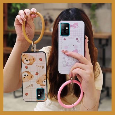 solid color Back Cover Phone Case For Infinix X683/Note8i ring taste hang wrist luxurious liquid silicone ultra thin