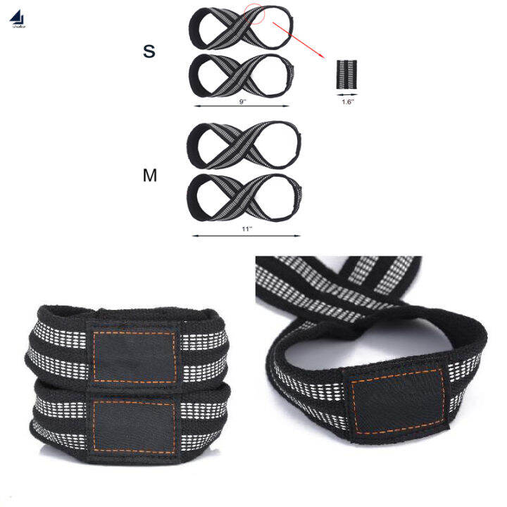 Shake Figure 8 Fitness Straps Deadlift Lifting Weightlifting Grip