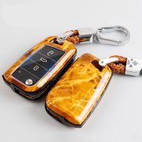 【✨】 ABONDON mall ABS สำหรับที่นั่ง Ibiza Leon FR 2 Altea สำหรับ VW Golf 7 Mk7 Aztec สำหรับ Skoda Octavia Fabia 2019สโลวาเกีย Marbling Key Case