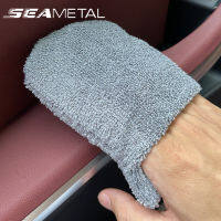 SEAMETAL 5ชิ้นนุ่มไมโครไฟเบอร์รถขี้ผึ้ง Applicator Mitts ขัดฟองน้ำขี้ผึ้งโฟม Applicator Pad สำหรับอุปกรณ์ทำความสะอาดรถยนต์