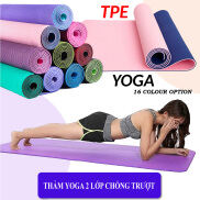 Thảm Tập YOGA, GYM, Tập Thể Dục Tại Nhà 2 Lớp