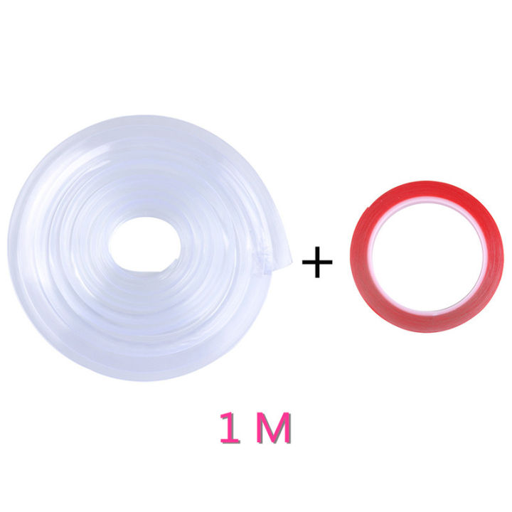 บ้านเด็กซิลิโคนป้องกันการชนกันของเด็กความปลอดภัยมุมแถบป้องกันยามใสตารางขอบเฟอร์นิเจอร์ป้องกันมุม