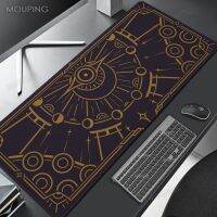 แล็ปท็อปเกมเมอร์สีเหลือง Mousepad เดสก์ทอปอุปกรณ์เสริมคอมพิวเตอร์ Mousepad พรม บริษัท เกมคอมพิวเตอร์ ดูดวง Retro Memo Pad