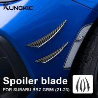 Mgs7ร้อน!!สติ๊กเกอร์ไฟเบอร์คาร์บอนแท้สำหรับ Subaru BRZ Toyota GR86 2021 2022 2023รถยนต์ด้านหน้าสปอยเลอร์กันชนด้านข้างอุปกรณ์ตกแต่งบังโคลนใบมีดด้านข้าง