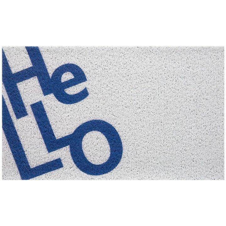 พรมดักฝุ่น-ลาย-hello-ใช้ดักฝุ่น-ดักทราย-กันลื่น-indoor-doormat-non-slip-พรมเช็ดเท้ากันลื่น-พรมแต่งห้อง-มีกันลื่น-ขนาด-45x75-ซม-พรมเช็ดเท้ากันลื่นซับน้ำอย่างดี-rectangular-door-mat-พรมตกแต่งห้อง-พรมแต่