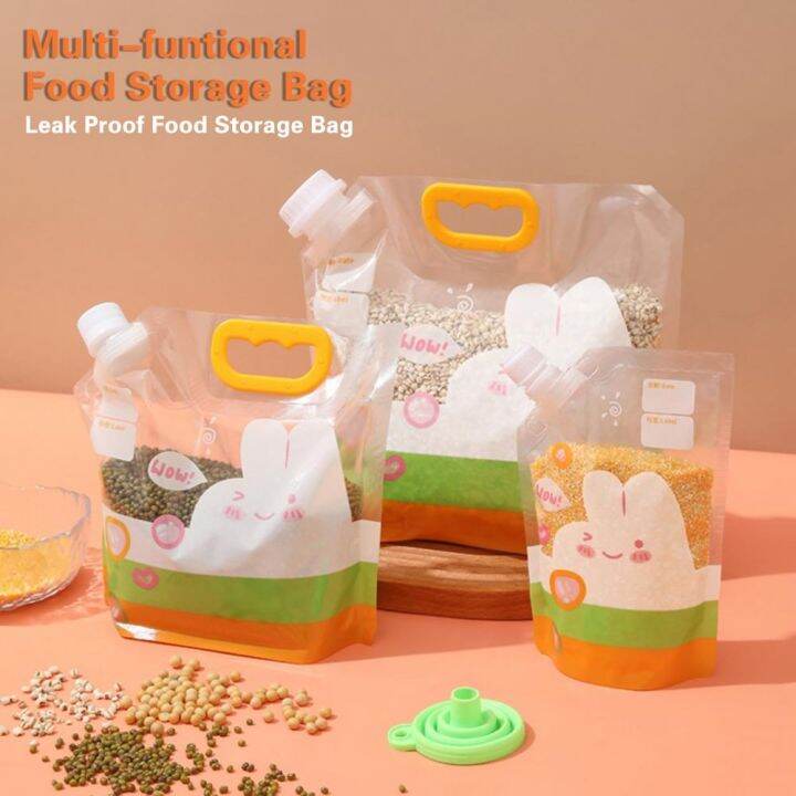 1-set-food-storage-bag-food-grade-clear-large-capacity-leak-proof-reusable-moisture-proof-rice-flour-grain-sealed-bag