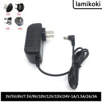 ❏✵﹍ DC Elbow Interface 3V 5V 6V 7.5V 9V 10V 12V 15V 24V 1A 1.5A 2A 3A L Type Hole Power Adapter