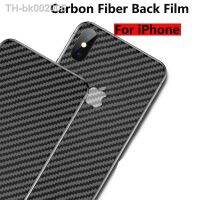 ✒ Carbon Fiber Back Film For iPhone 12 Pro Max XS XR 11 Pro 7 8 plus Se Rear Protective Film Screen Protector Cover