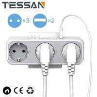 【NEW Popular】 TESSAN USBAdapter พร้อมเต้าเสียบ1/3แอมป์;