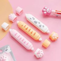 【CW】 5mx5mm Correction Tape Double Head Kawaii Stationery Correction Band Cute Cat Paw Eraser for Gel Pena School Office Supplies