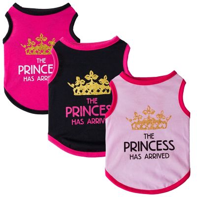 Pet Dog Clothes Sweet Princess Print Dog Pet Costume Clothes For Small Dogs Cat Vest T Shirts Chihuahua Cool Puppy Clothing YZL