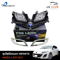 ไฟตัดหมอก ไฟสปอร์ตไลท์ มาสด้า 3 MAZDA 3 2011-2012  ( INFINITE ) พร้อมอุปกรณ์ติดตั้ง LG CLUB