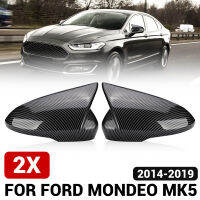 สำหรับ FORD MONDEO MK5 2014-2019ฝากระจกรถปีกข้างสีดำ