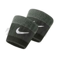 Nike ผ้ารัดข้อมือ Swoosh Wristbands 2-Pack | Oil Green/Medium Olive/Cargo Khaki ( N.000.1565.314 )